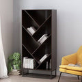 Geometric Bookcase Dark Walnut B88102