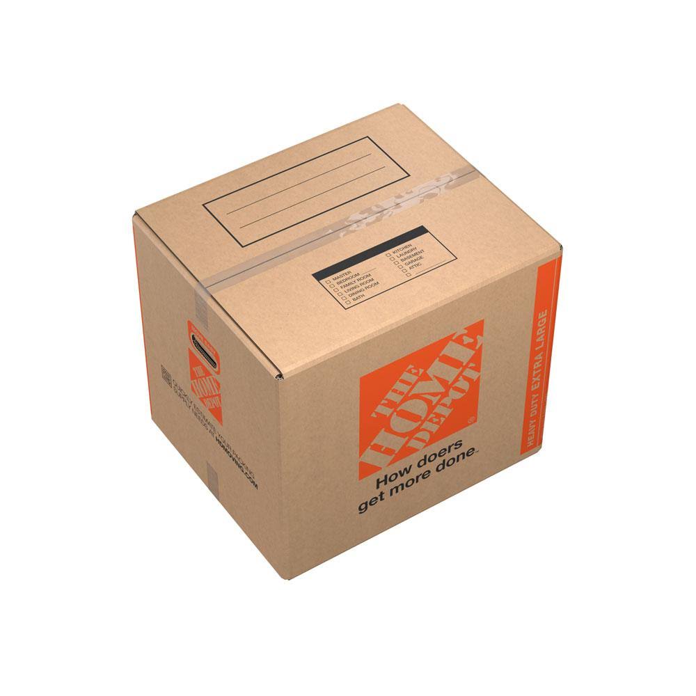 24 in. L x 20 in. W x 21 in. D Heavy-Duty Extra-Large Moving Box with Handles (50-Pack) F428626