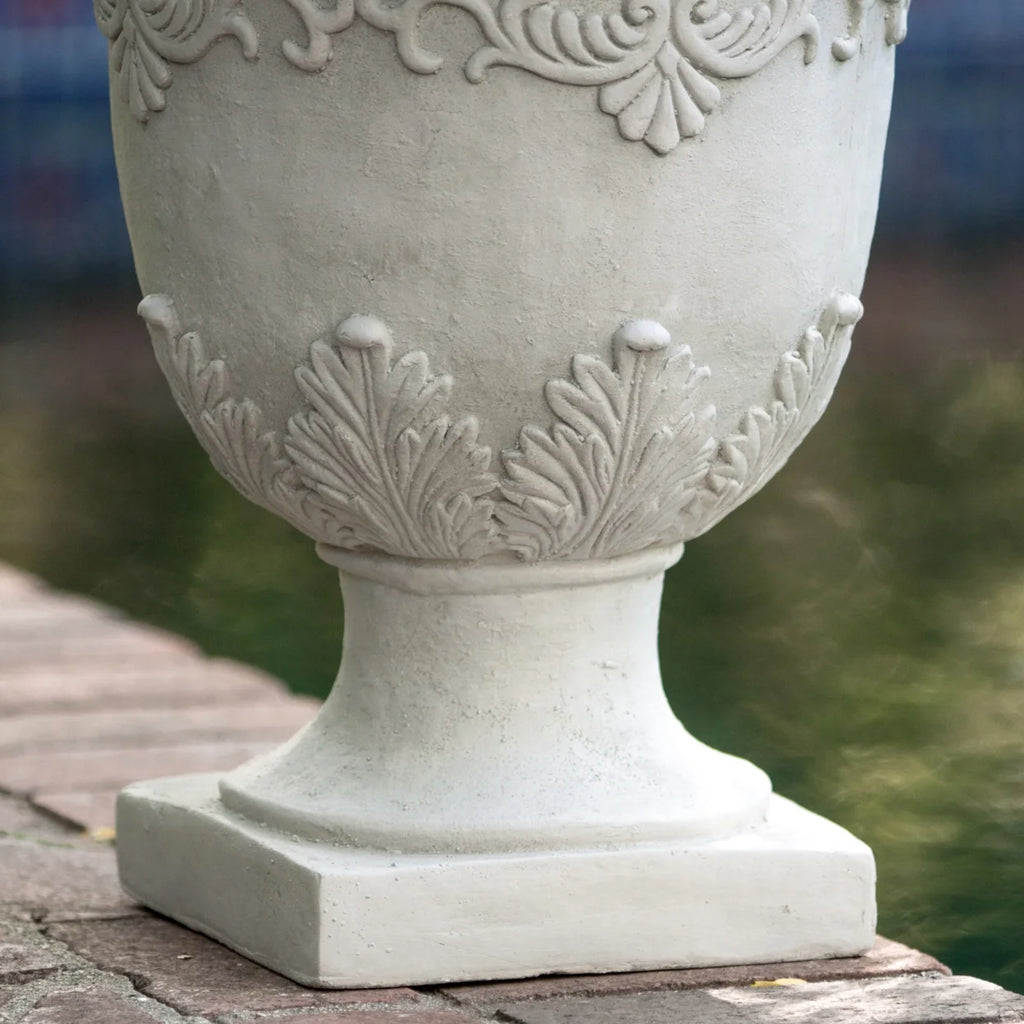 White Stone Planter F96826