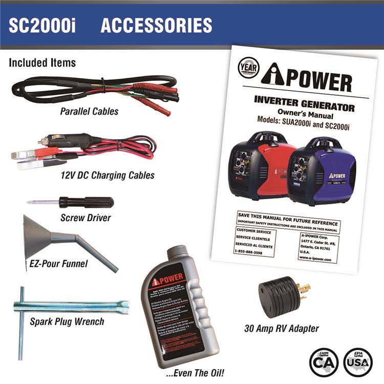 2000 Surge Watts Inverter Generator K95017
