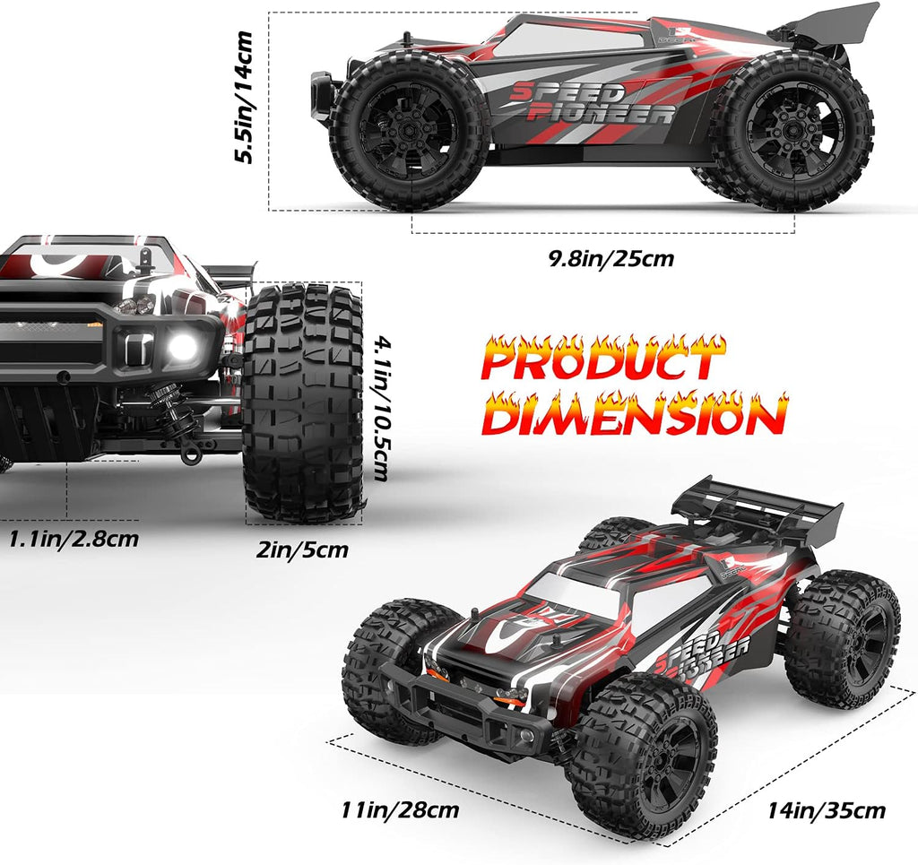1:10 Scale 4WD Off Road RC Monster Truck with 2 Battery Z7224