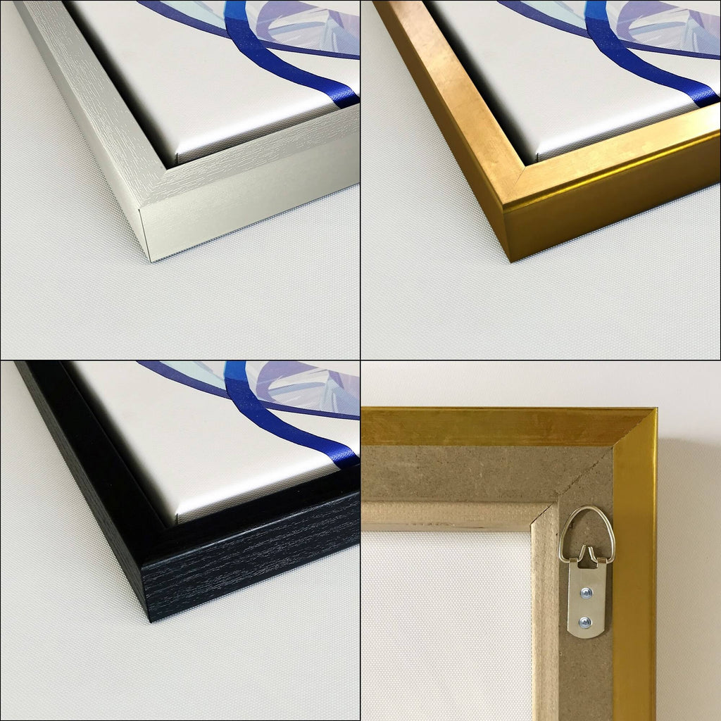 Grey Gold Framed Canvas 16 in. Wide x 32 in. High Y1204