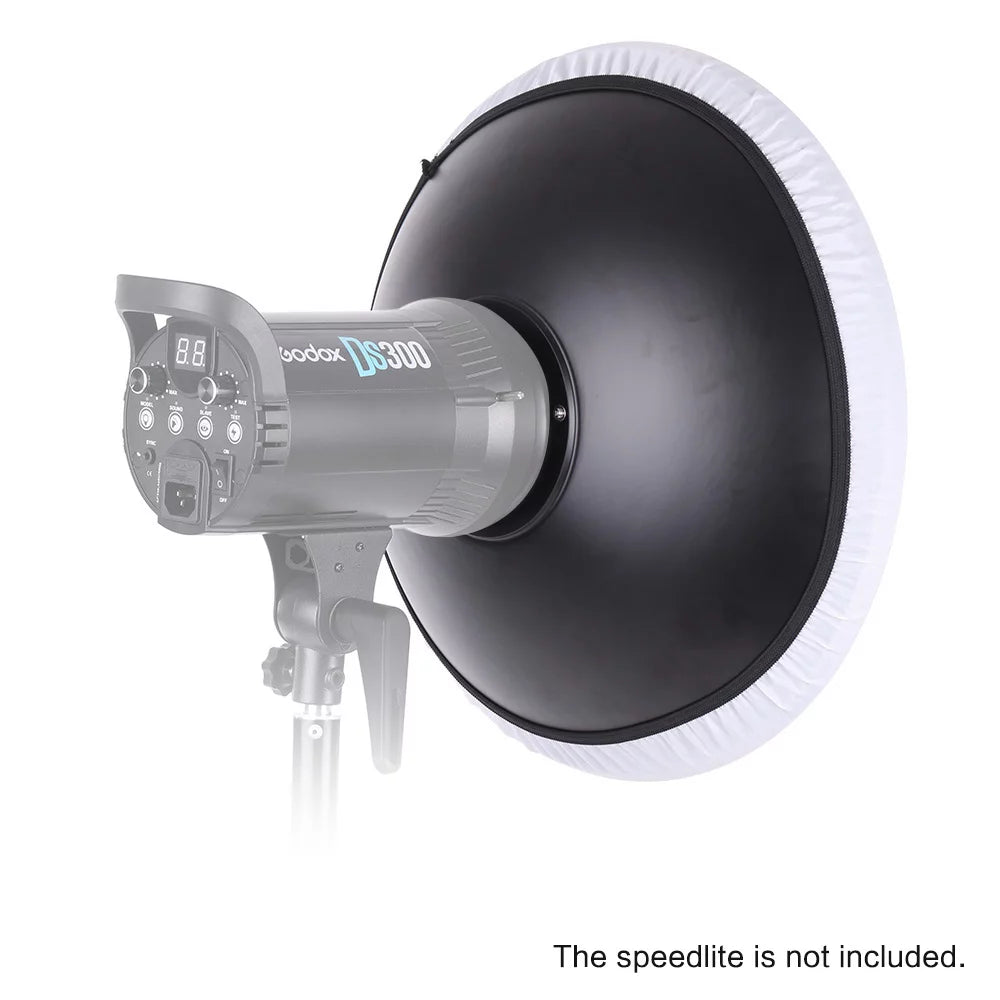 41cm Speedlite Strobe Diffuser Beauty Dish Lampshade with Reflector Honeycomb Soft Cloth O602