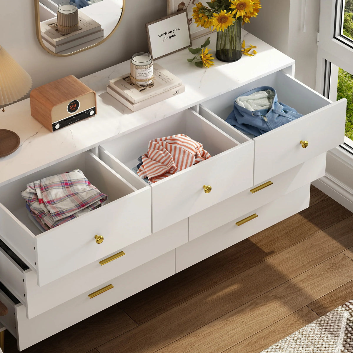 Black 3 Drawer Wood Dresser J577