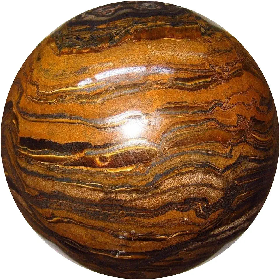 Tigers Eye Hematite Crystal Ball 1.75-2.0 inch A95997