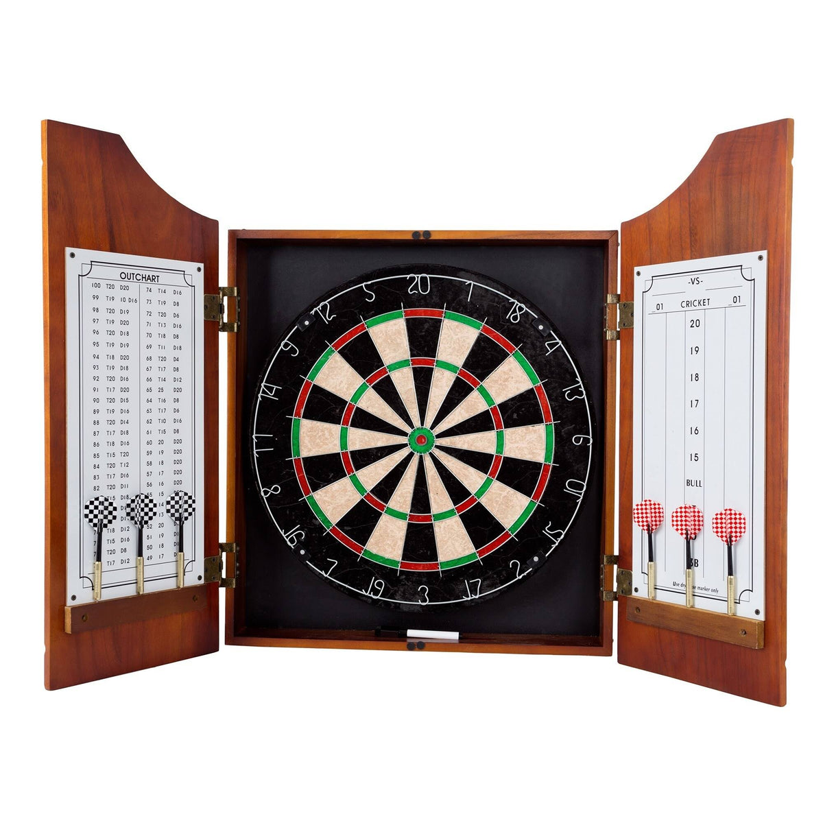 Beveled Wood Dart Cabinet F66848