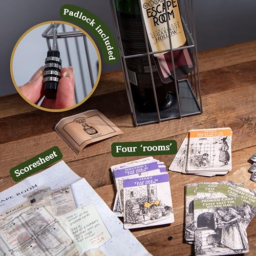 Escape Room Game Wine Bottle Puzzle Box Z92659