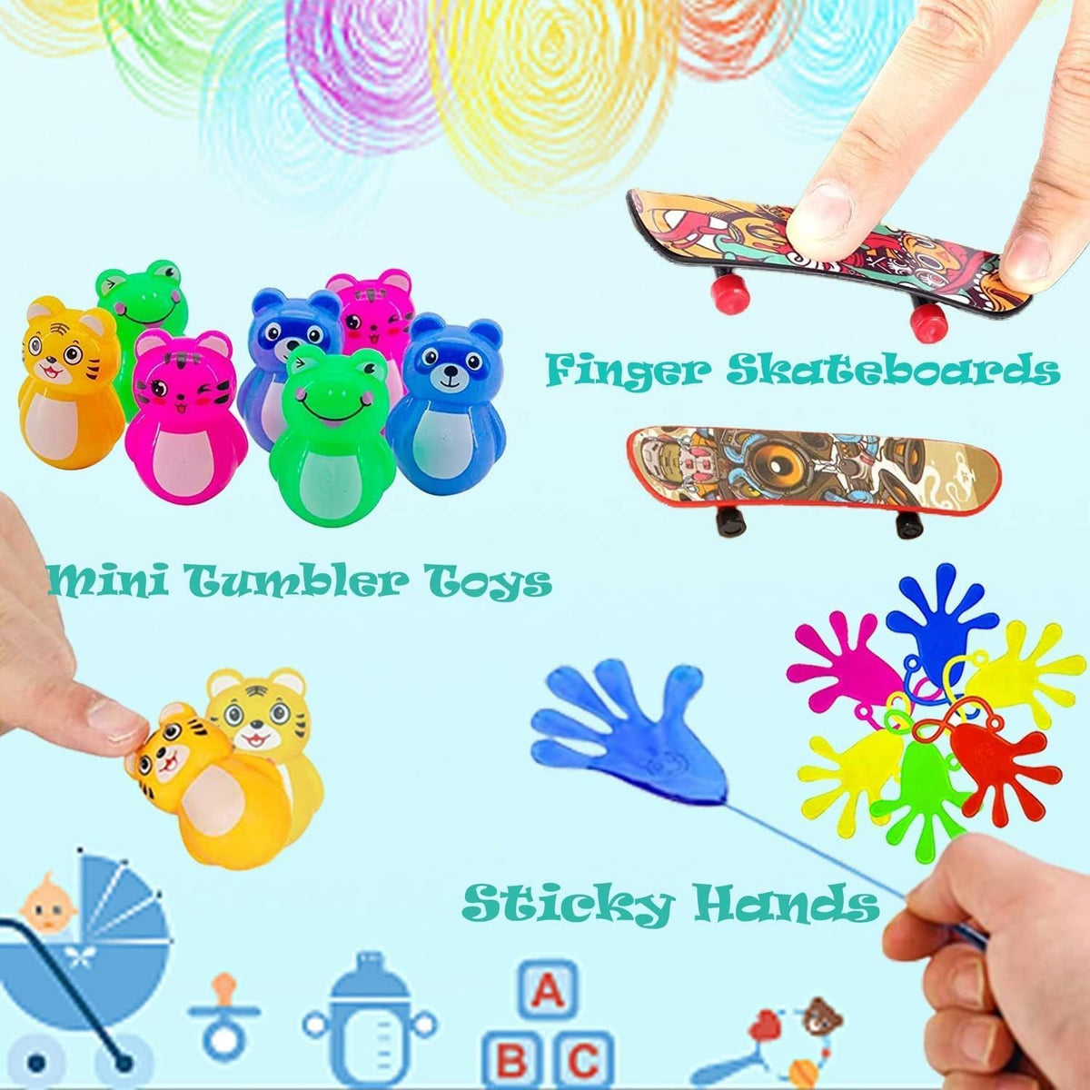 100 Pcs Party Favors Treasure Box Toys L3022