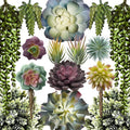 15 Pack Artificial Succulent Plants T6510
