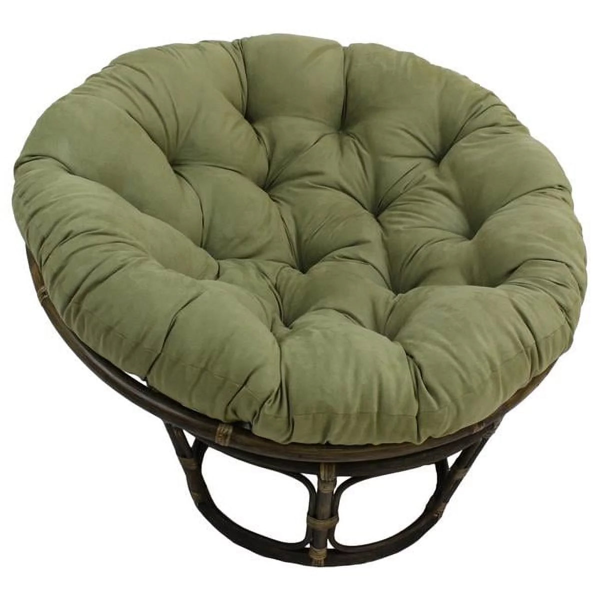 Sage Green Microsuede Papasan Cushion X67586