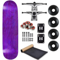 Purple 8.0" Complete Skateboard with Silver Trucks and Black Wheels W5514
