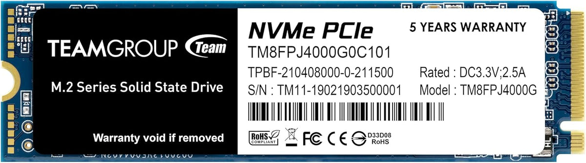 512GB NVMe PCIe Gen3x4 M.2 2280 SSD Pack of 2 S7220