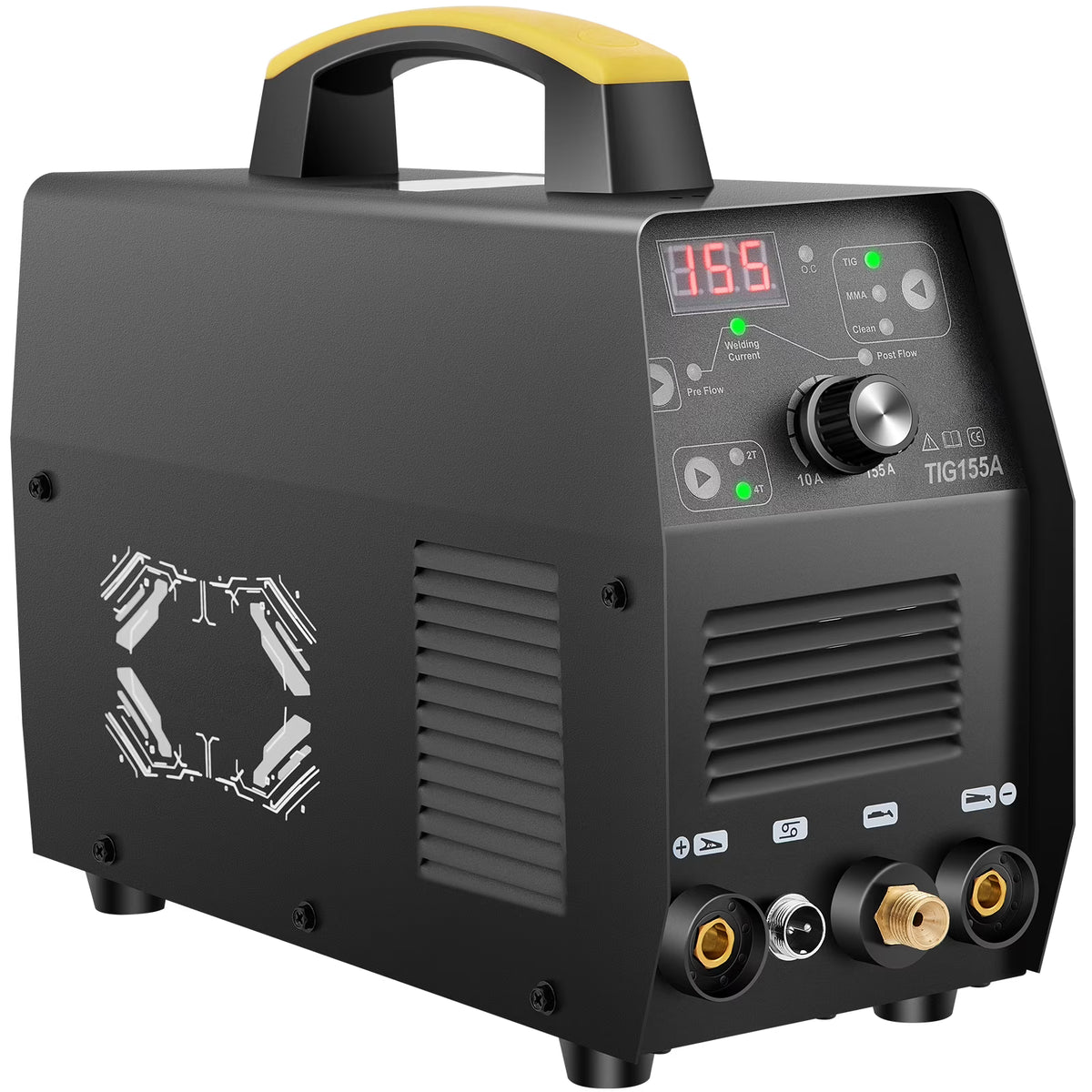 155Amp 3 in 1 TIG Welder, 110V High Frequency TIG/Stick/Clean Welding Machine Y59455