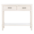 Distressed White 2 Drawer Console Table B973762