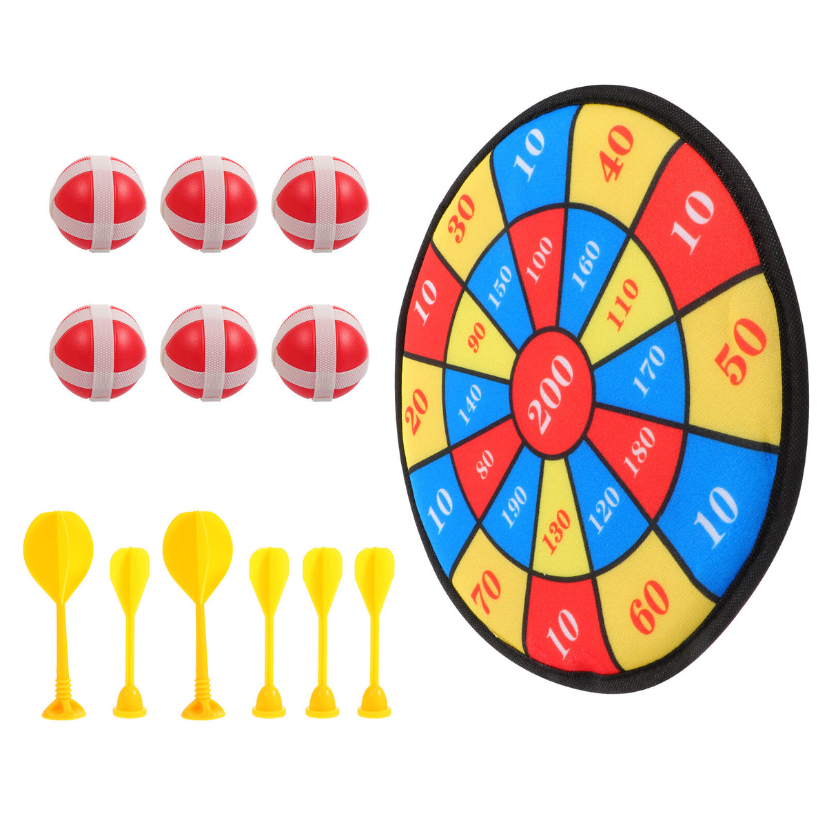 13Pcs Kids Sticky Balls Darts Board Toys E57395
