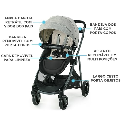 Graco Modes Element LX Travel System with Stroller and Infant Car Seat M216