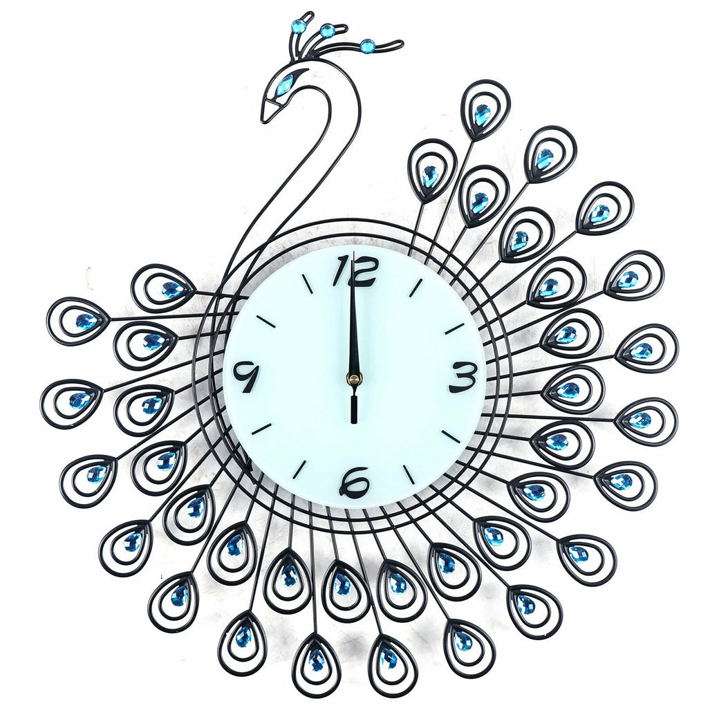 20" 3D Metal Crystal Wall Clock Z5371