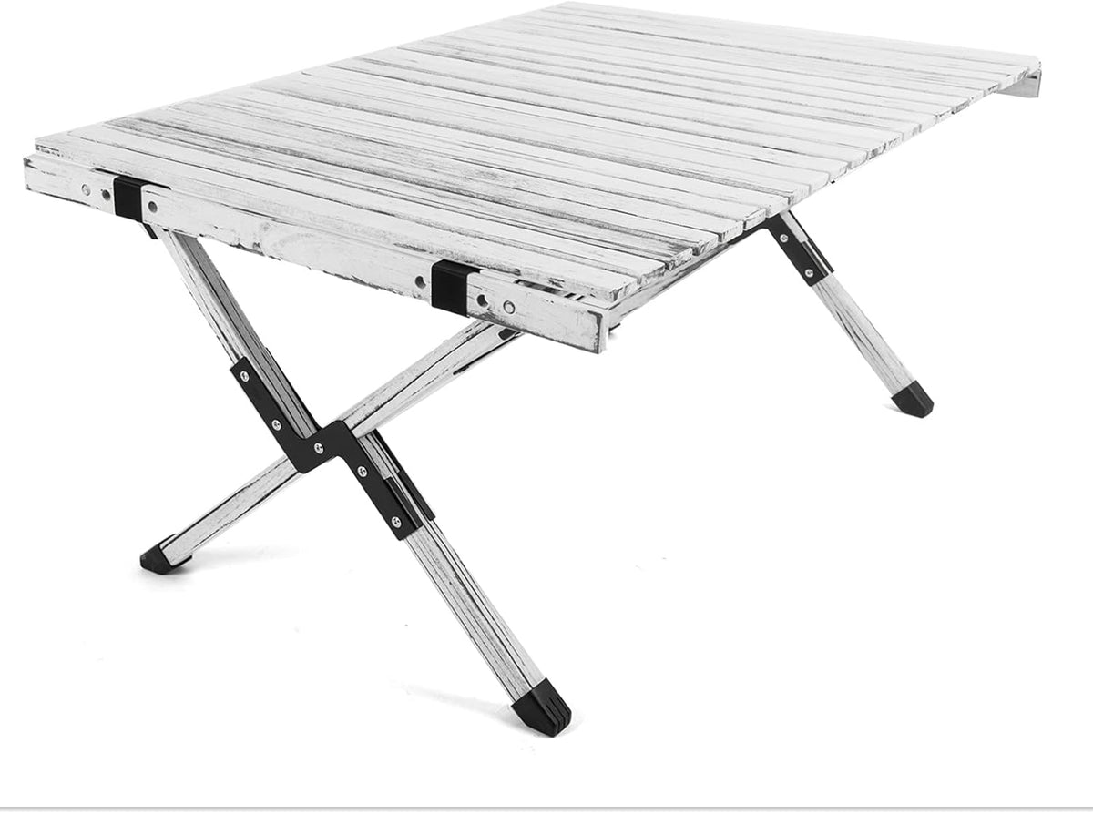 Wood Folding Portable Camping Table with Carrying Case T648
