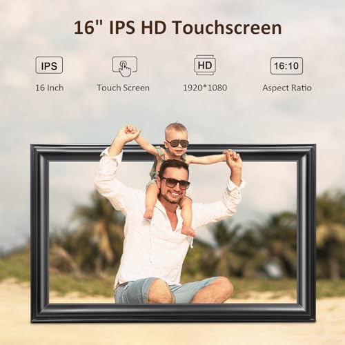 10.1 Inch IPS HD Digital Picture Frame with 16GB Storage M70014