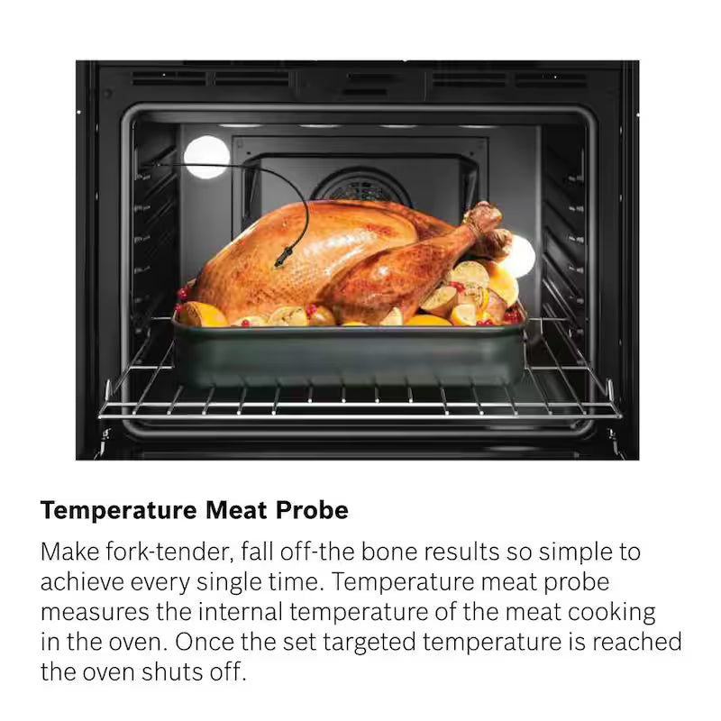 27 in Single Electric Wall Oven with Convection Self Cleaning Stainless Steel I80895