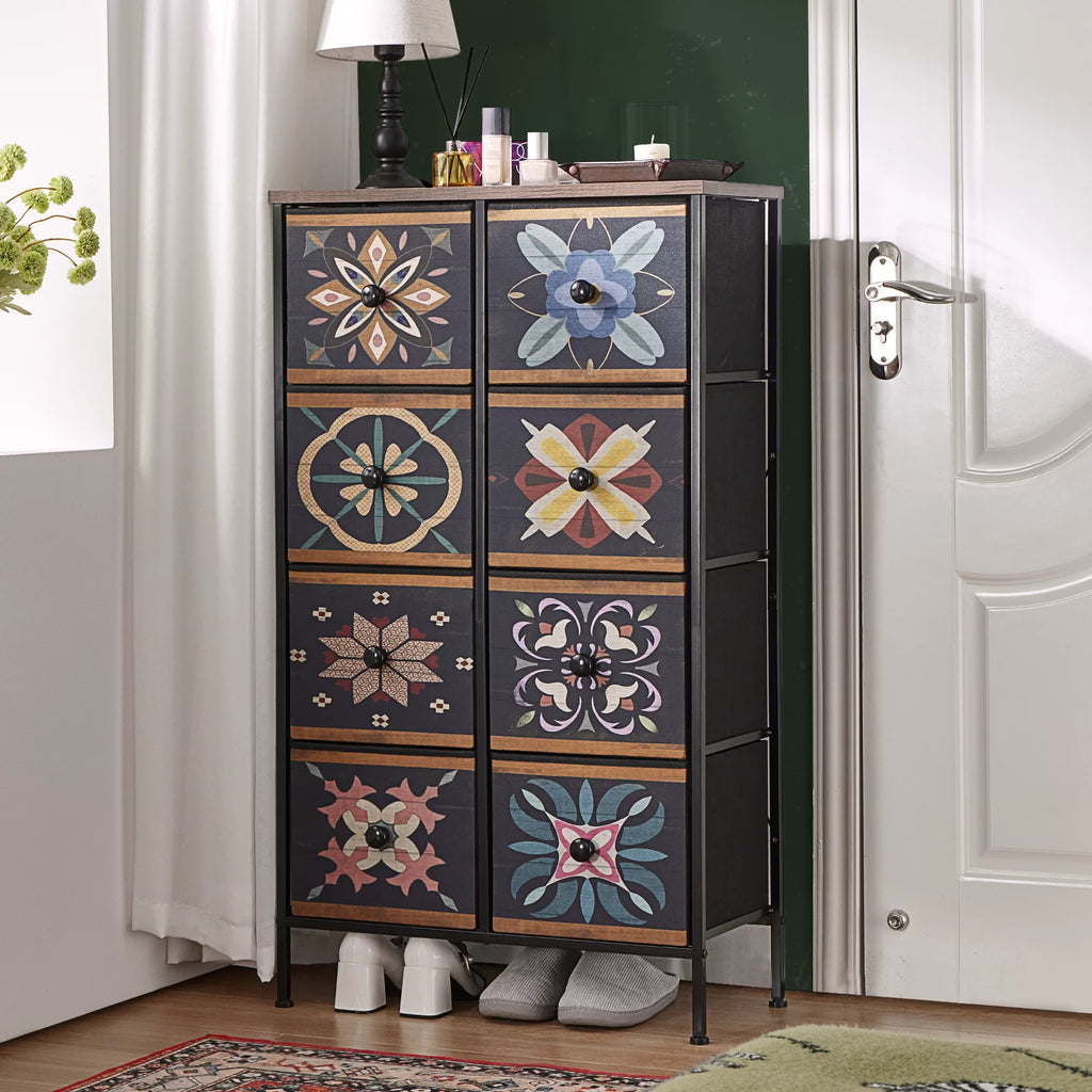 Colorful 8 Drawer Dresser P5434