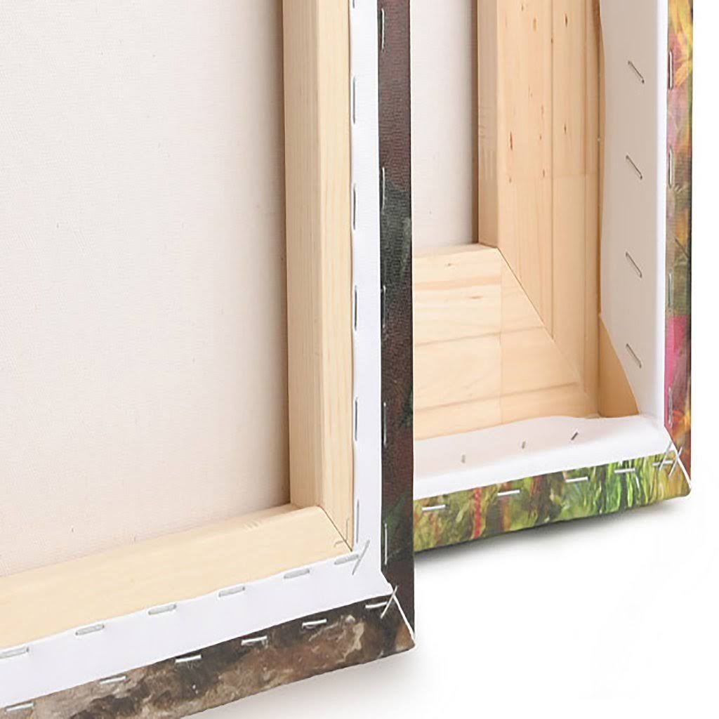 White Wrapped Canvas Painting Print J608