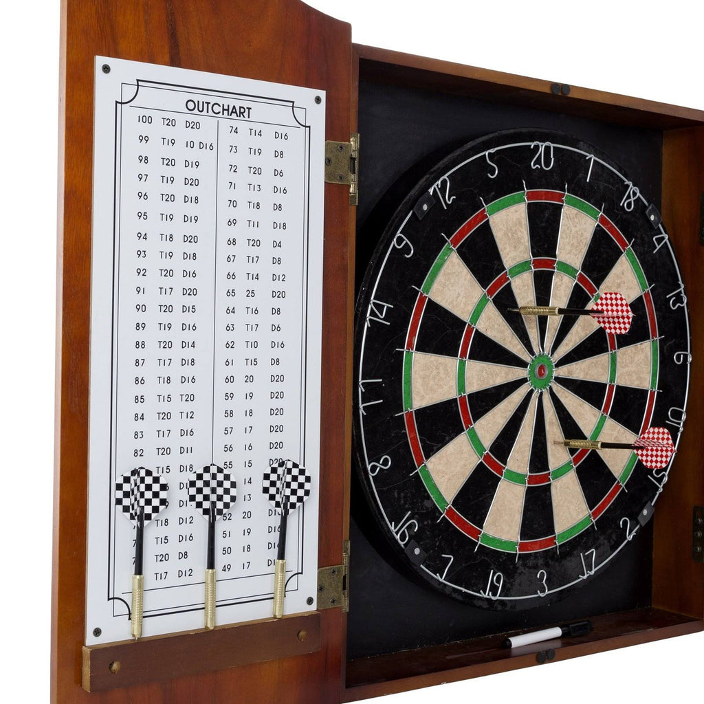Beveled Wood Dart Cabinet F66848