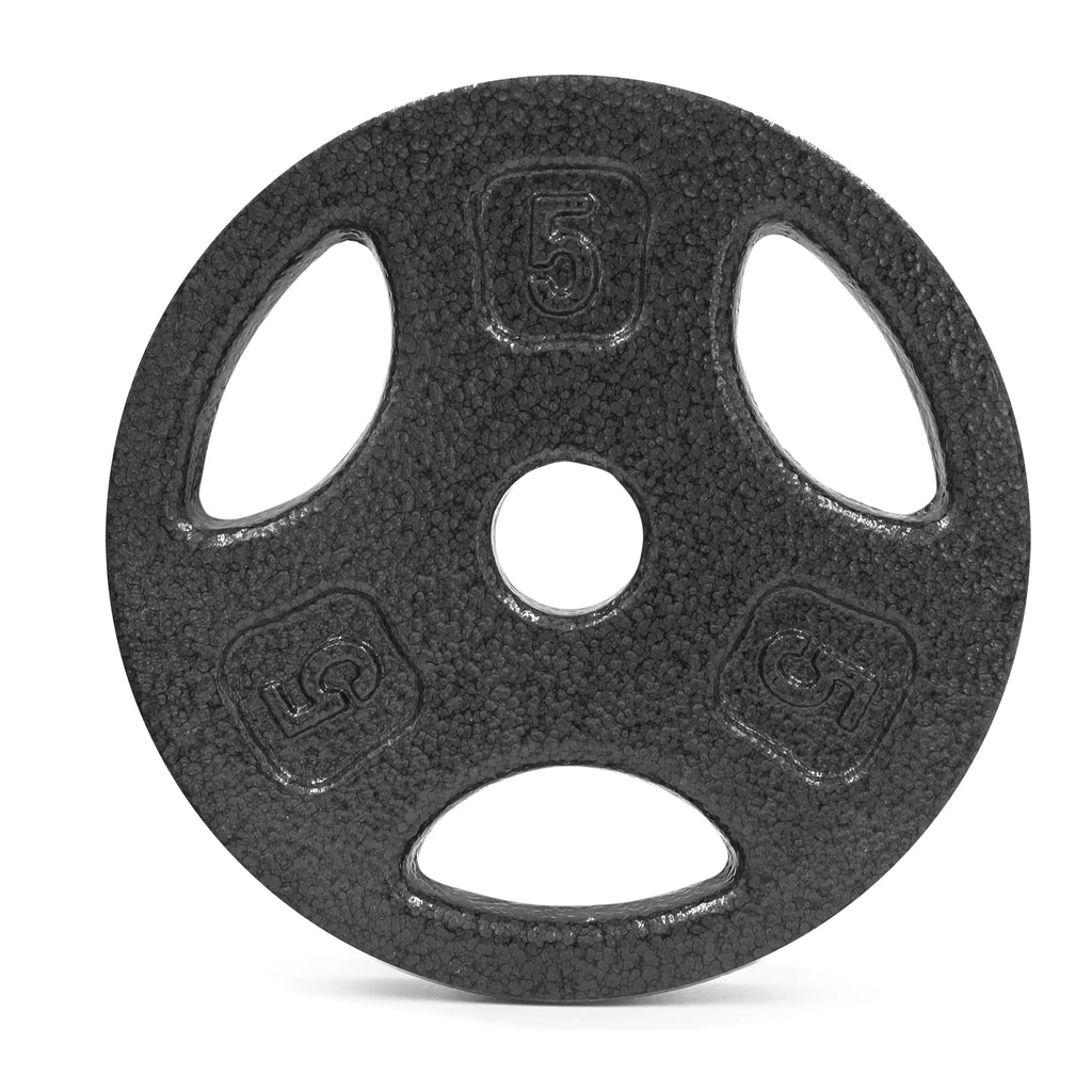 5lb Black Cast Iron Weight Plate T73569