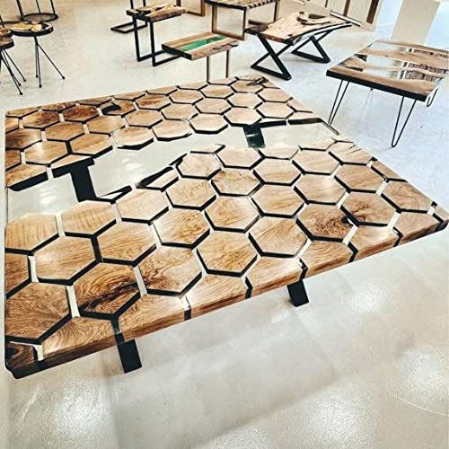 Large Epoxy Resin Dining Table (108 x 36 Inches) X828