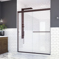 Oil Rubbed Bronze Bypass Frameless Shower Door I898