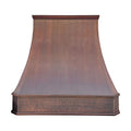 Light Hammered-Antique Copper Stainless Steel Kitchen Vent Hood S72329