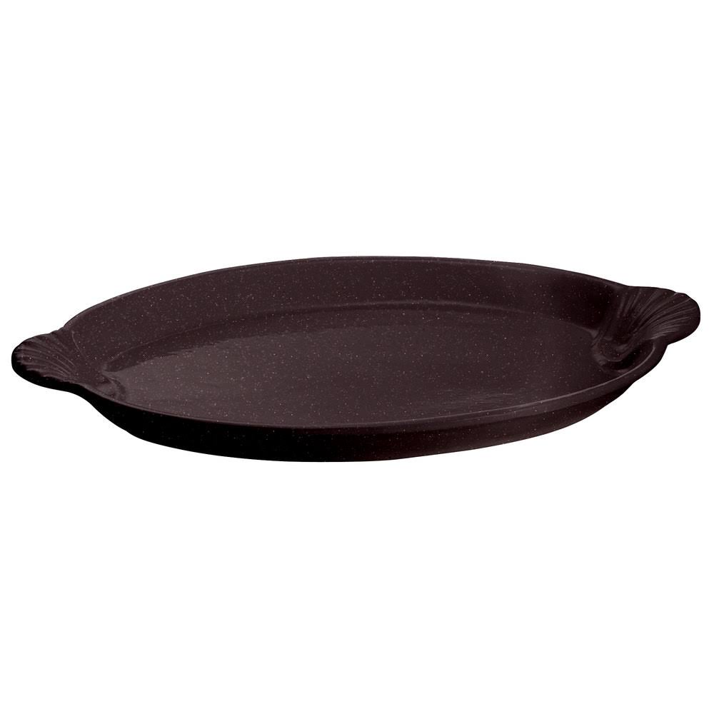 Sand Cast Aluminum Oval Shell Platter Y158