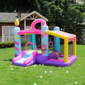 Inflatable Slide Bouncer House with Ball Pool and Storage Bag F209