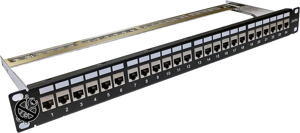 48-Port CAT6A FTP Shielded 2U Patch Panel 19-Inch O1231