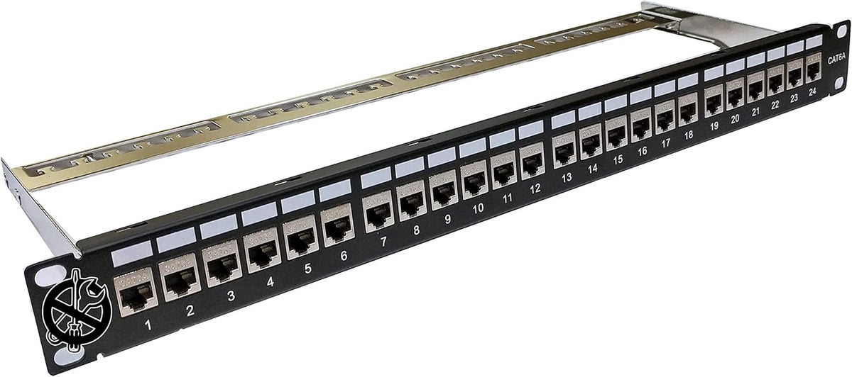 48-Port CAT6A FTP Shielded 2U Patch Panel 19-Inch O1231