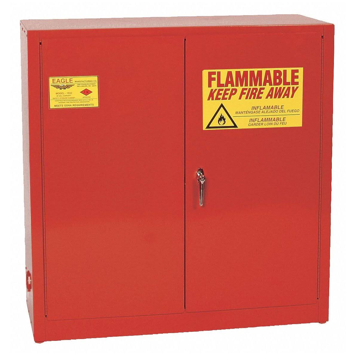 Red 30 gal Flammable Safety Cabinet H4839