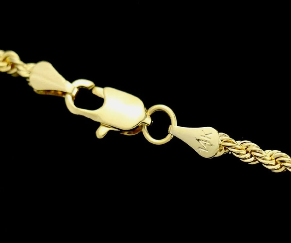 14K Bonded Gold Chain with Cross Pendant Necklace with Gift Box/Bag Q9950
