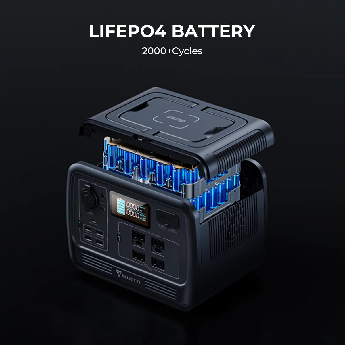 700W 537Wh LiFePO4 Portable Power Station A175