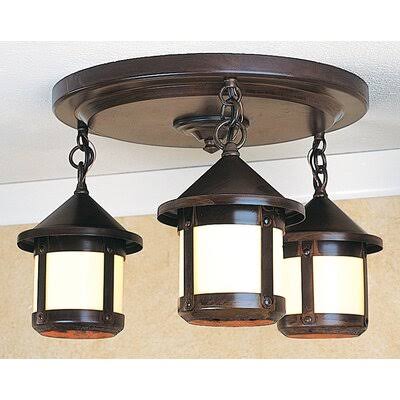 Satin Black Semi Flush Mount Light Z85206