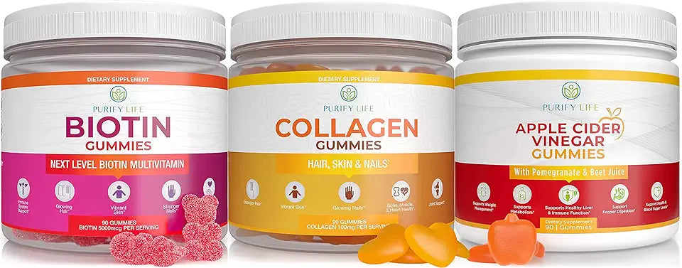 Apple Cider Vinegar Collagen & Biotin Gummies B151630