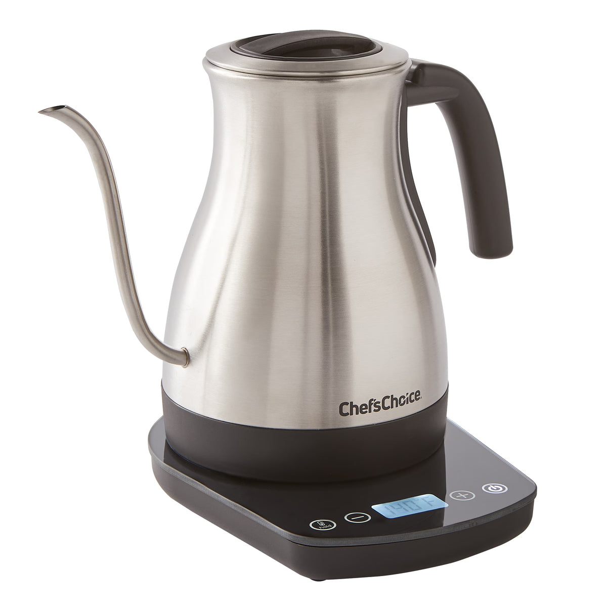 Digital Electric Gooseneck Kettle Brushed Stainless Steel O5716