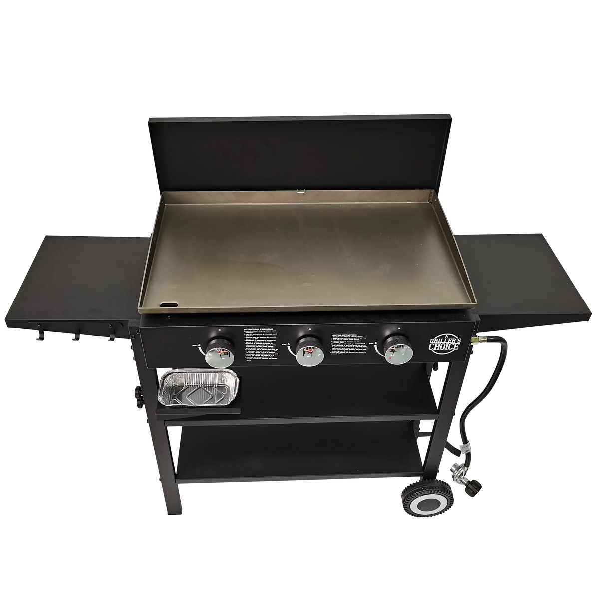 Outdoor Griddle Grill Propane Flat Top with Hood R82409