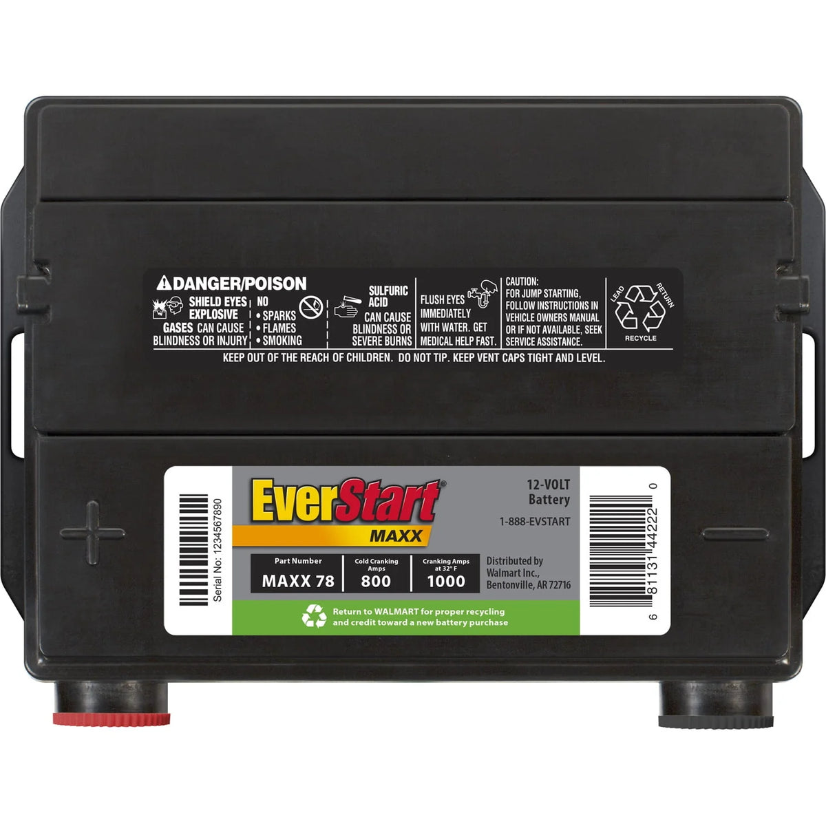 Group Size 78 12 Volt 800 CCA Lead Acid Automotive Battery U9490