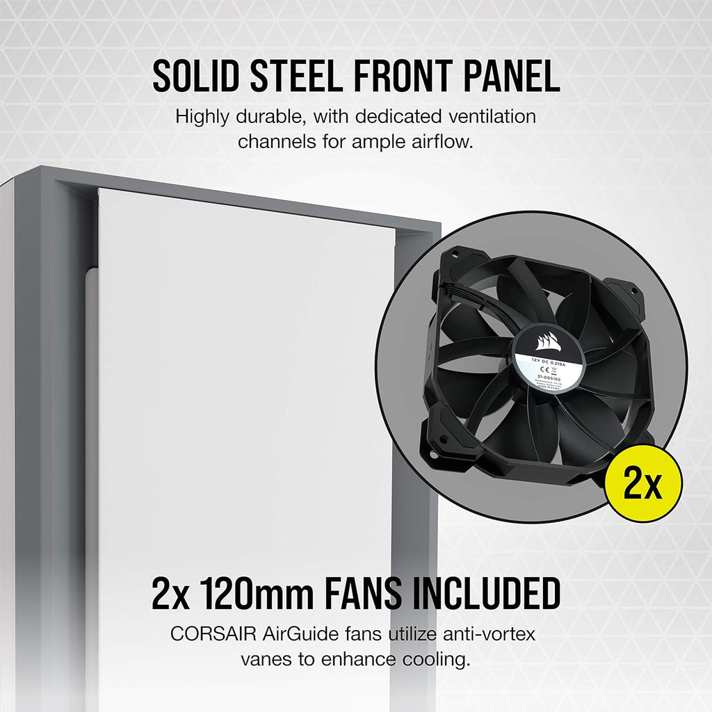 White Mid-Tower ATX PC Case J201524