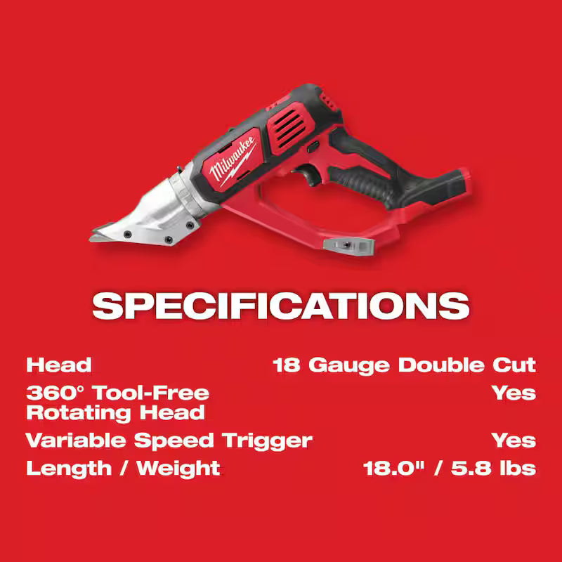 18-Volt Cordless Metal Shear L46510