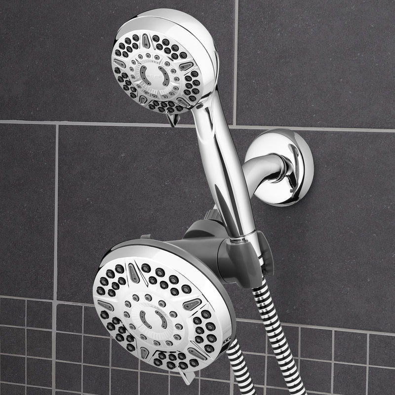 Chrome Dual Shower Head System Z148