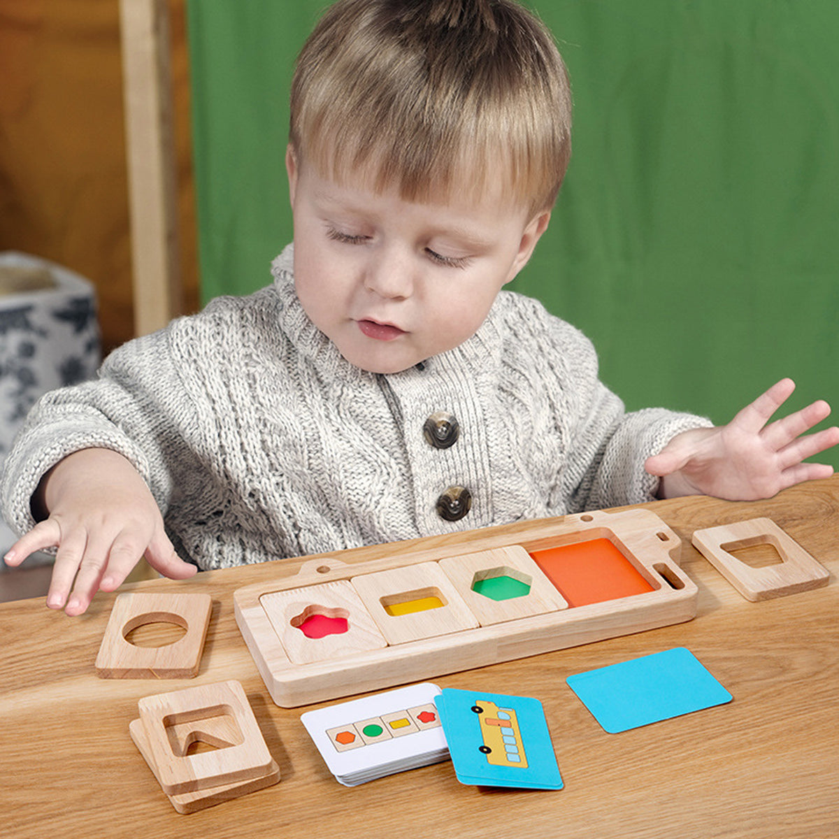 Montessori Color Shape Sorting Educational Toy for Toddlers G2601