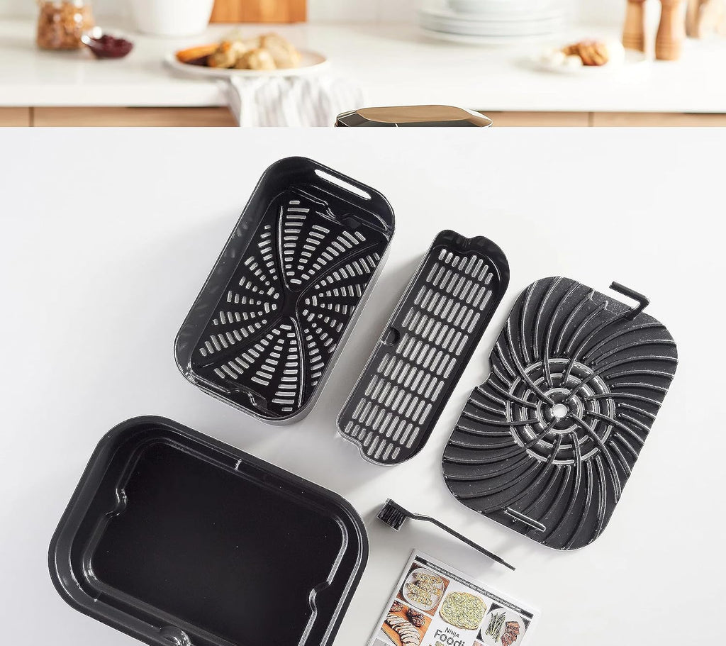 Black Indoor Grill with Air Fry G84281
