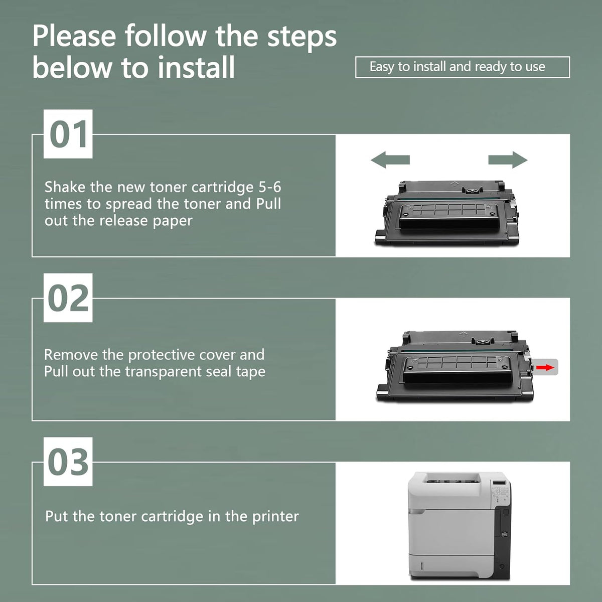 Compatible Black Toner Cartridge B963
