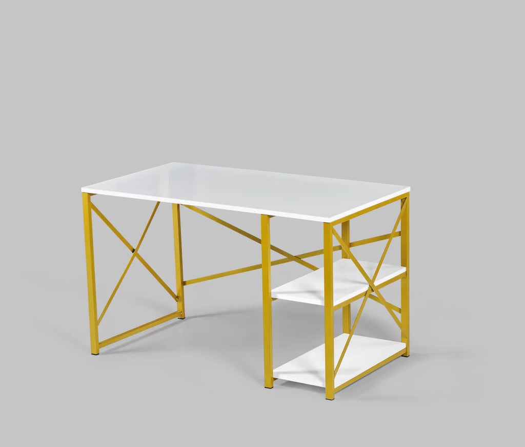 47" White Wooden Top Writing and Computer Desk C857094